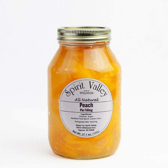 Spirit Valley Peach Pie Filling–37.1 oz