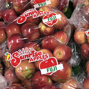 Fuji Apples available at Sunrise Orchards!