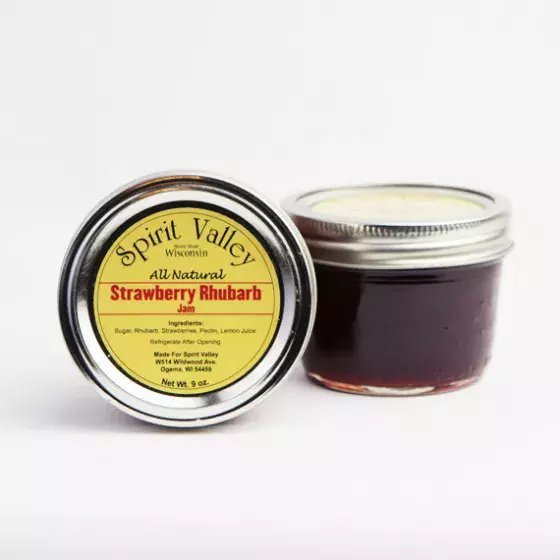 Spirit Valley Strawberry Rhubarb Jam-9oz