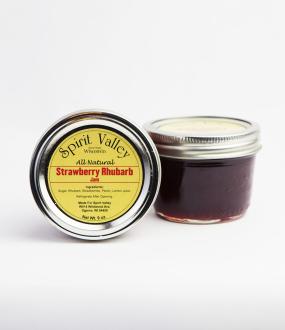 Spirit Valley Strawberry Rhubarb Jam-9oz