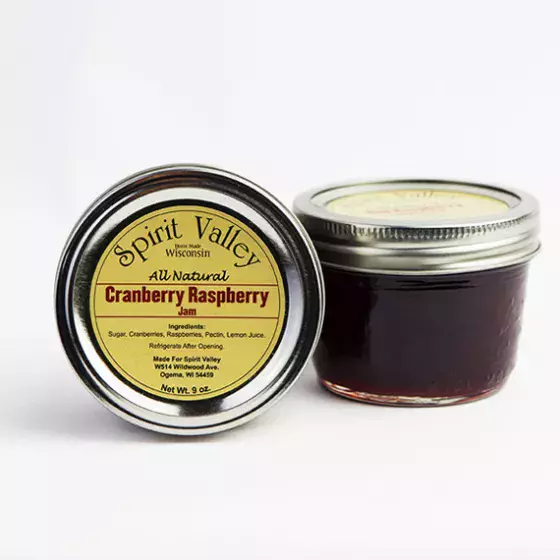 Spirit Valley Cranberry Raspberry Jam-9oz