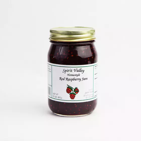 Spirit Valley Red Raspberry Jam-20oz