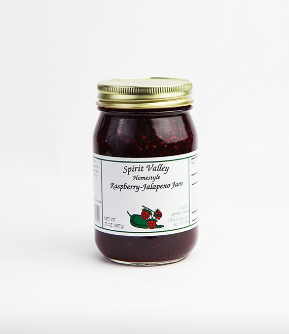 Spirit Valley Raspberry Jalapeno Jam-20oz