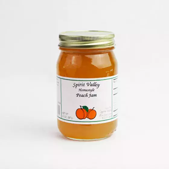 Spirit Valley Peach Jam-20oz