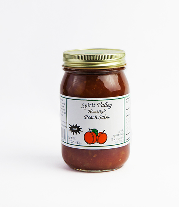 Spirit Valley Homestyle Peach Salsa-17 oz.