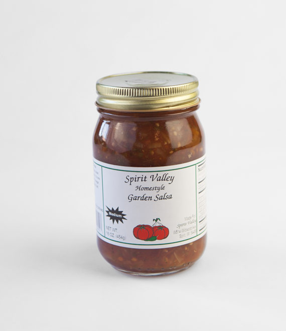 Spirit Valley Homestyle Medium Garden Salsa 16oz.