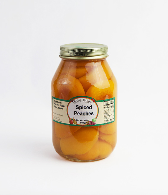 Spirit Valley Spiced Peaches-32oz