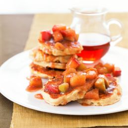 Apple Pancakes with Maple Apple Sauce