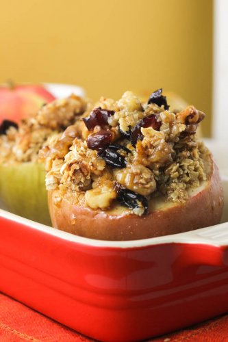 Apple Crisp Stuffed Apples