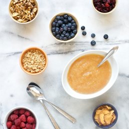 Vanilla Applesauce + Applesauce Toppings Bar