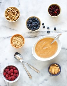 Vanilla Applesauce + Applesauce Toppings Bar