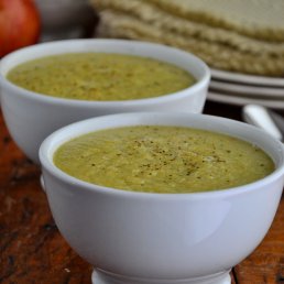 Apple and Brussels Sprout Soup