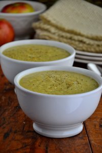 Apple and Brussels Sprout Soup