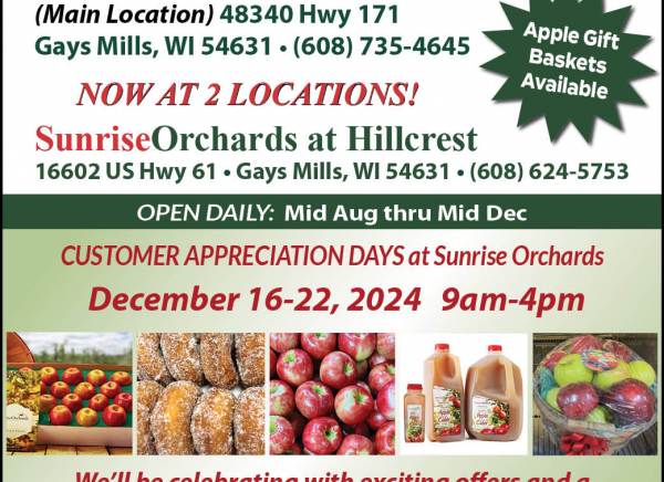 What Apples are in Stock? + Customer Appreciation Days SALE!